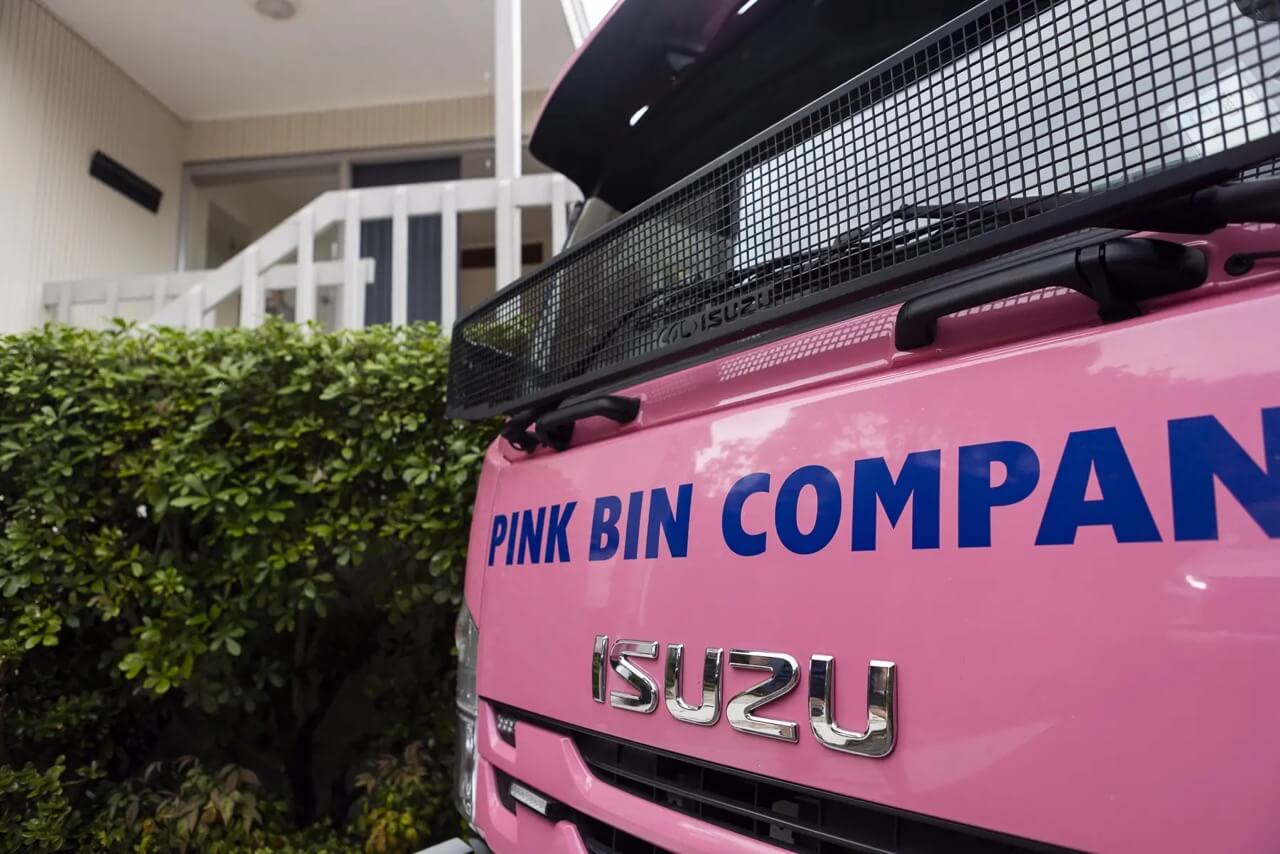 Pink Bins Low cost waste bins